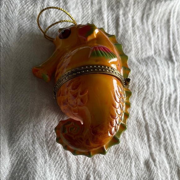 Orange Seahorse Trinket Box - Picture 2 of 5